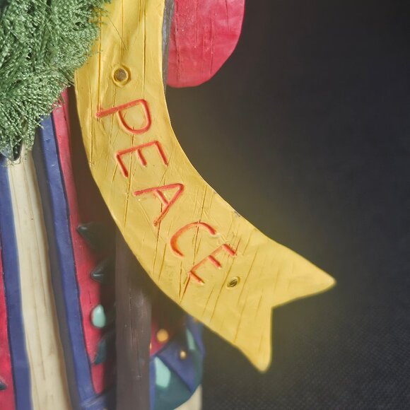 Vintage 2000 Demdaco Angel Christmas Figurine. Friendship/Joy/Peace. Signed - Picture 7 of 12